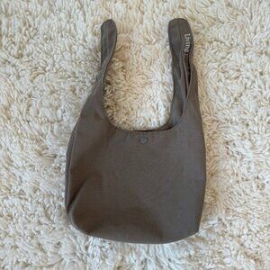 Living Proof Womens OS Lined Snap Button Mini Travel Hair Kit Bag Pouch Brown